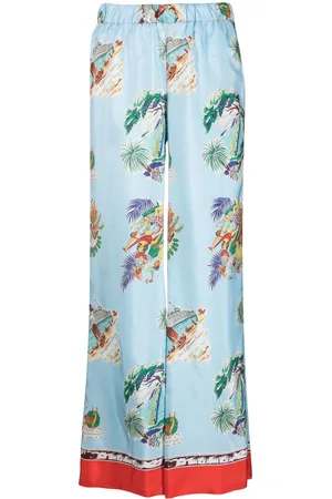 P.A.R.O.S.H. Graphic-print wide-leg trousers