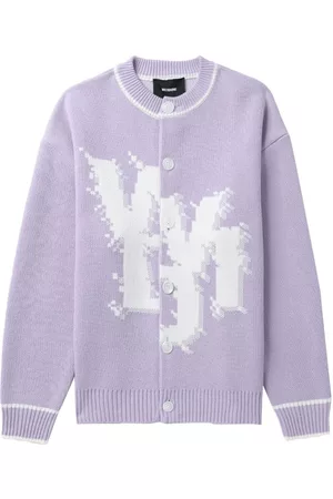 We11 Done Logo-print button-up cardigan