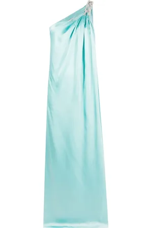 Stella McCartney One-shoulder chain-strap gown