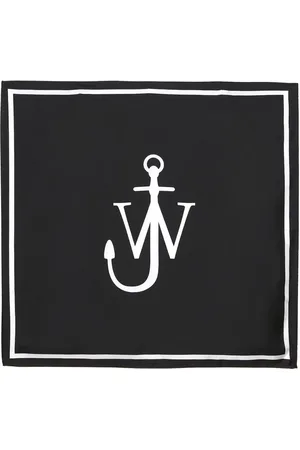 J.W.Anderson Anchor logo-print silk scarf