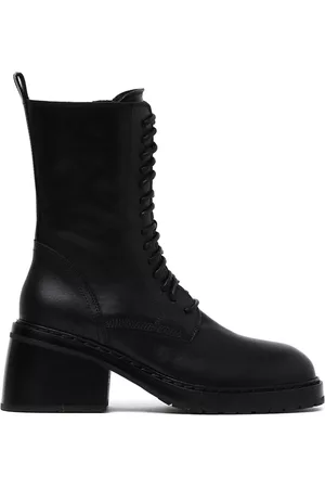 ANN DEMEULEMEESTER Women Lace-up Boots - Lace-up leather boots