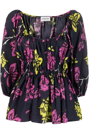 P.a.r.o.s.h. Women Blouses - Floral-print cotton blouse