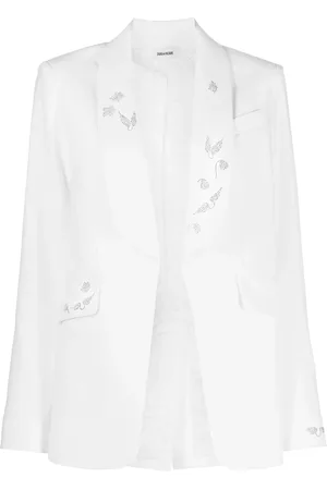 Zadig & Voltaire Rhinestone-embellished shawl-lapel blazer