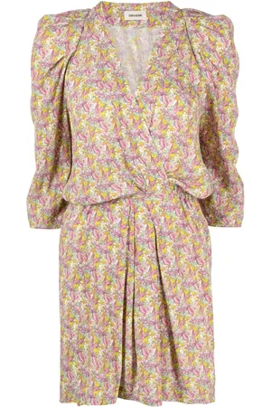 Zadig & Voltaire Floral wings-print mini dress