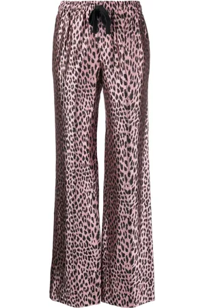 Zadig & Voltaire Leopard-print satin trousers