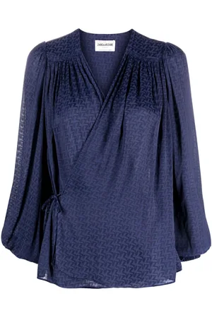 Zadig & Voltaire Tenew wrap-design blouse