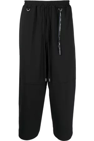 MASTERMIND Skull-print drawstring cropped trousers