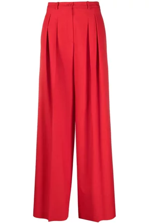Michael Kors Women Formal Pants - Box-pleat wool palazzo trousers