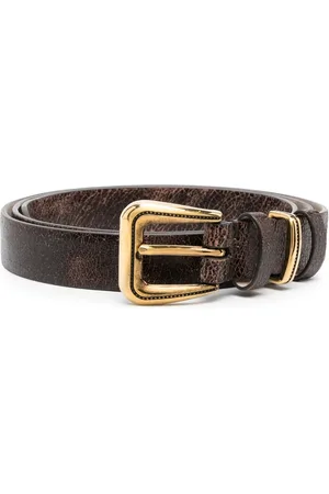 Brunello Cucinelli Faded-effect leather belt