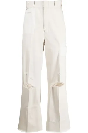 UNDERCOVER Distressed straight-leg trousers