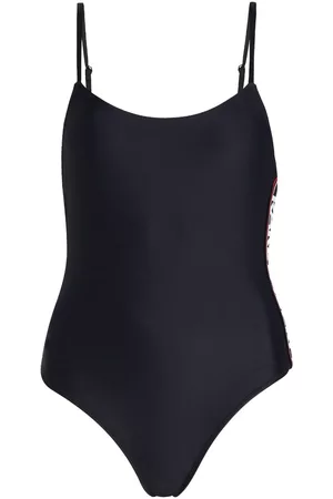 Karl Lagerfeld Essential logo-print swimsuit