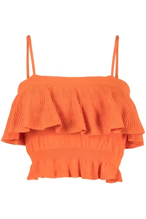 Solid The Kaia zig-zag bikini top