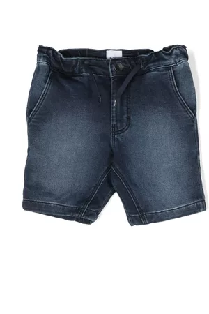 HUGO BOSS Girls Shorts - Drawstring denim shorts