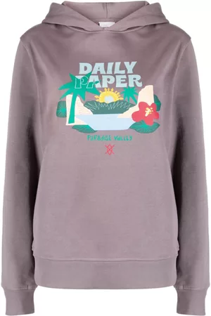 Daily paper Women Hoodies - Remy logo-print cotton hoodie