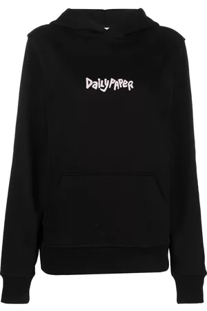 Daily paper Women Hoodies - Logo-print cotton hoodie