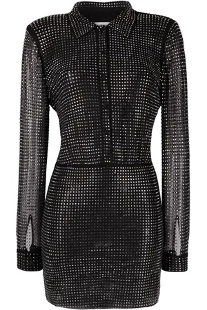 Self-Portrait Rhinestone-embellished minidress