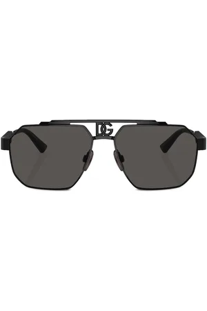 Dolce & Gabbana Logo-plaque steel sunglasses