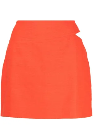 Bash Cut-out detail cotton skirt