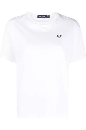 Fred Perry Men Long Sleeve Polo Shirts - Logo-embroidered cotton-jersey T-shirt