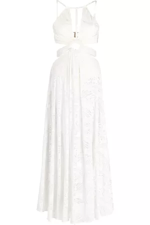 PATBO Bead-embellished sheer dress