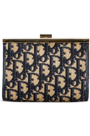 Dior Women 17 Inch Laptop Bags - Pre-owned Oblique Frame clutch bag