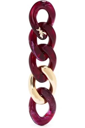Patrizia Pepe Two-tone chunky-chain earrings