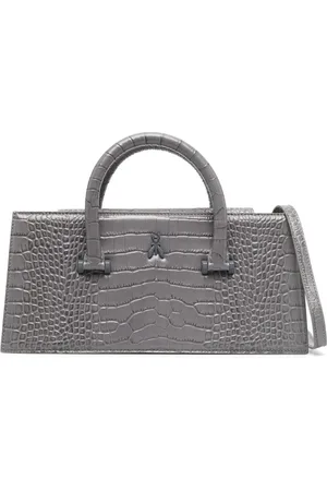 Patrizia Pepe Fly Bamby embossed crocodile-effect bag