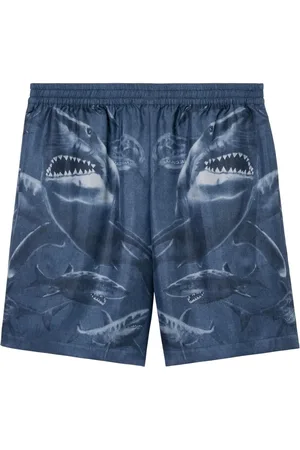 Burberry Shark-print silk shorts