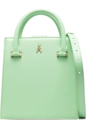 Patrizia Pepe Logo-plaque leather tote bag