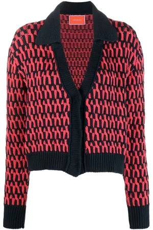 La DoubleJ Winset intarsia-knit cardigan