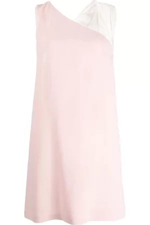 Paule Ka Women Sleeveless Dresses - Sleeveless two-tone mini dress