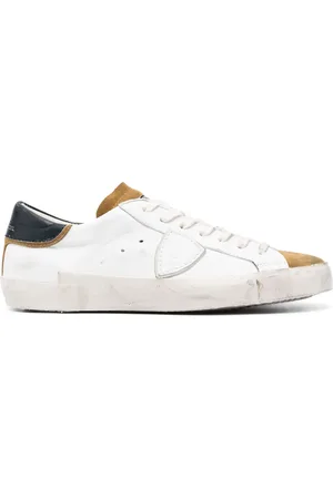Philippe model PRSX leather low-top sneakers