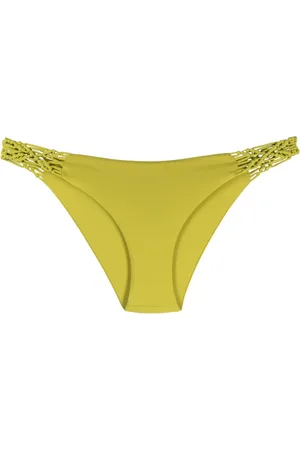 FISICO Hand-woven detail bikini bottoms