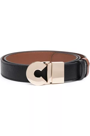 Coccinelle Women Belts - Logo-buckle leather belt
