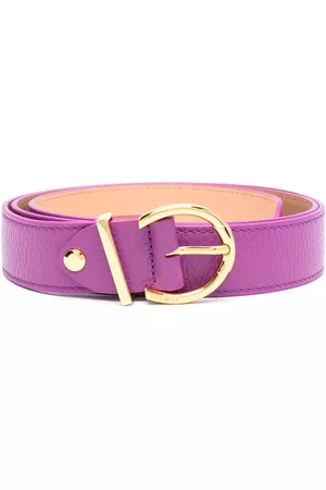 Coccinelle Women Belts - Circle-buckle leather belt