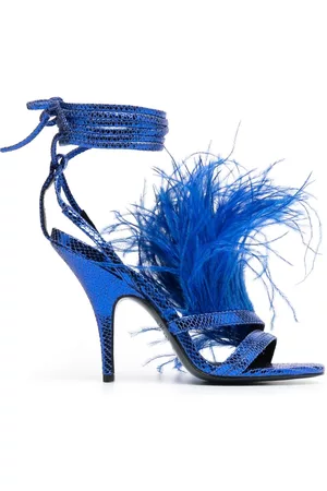 Patrizia Pepe 115mm ankle-tie leather sandals