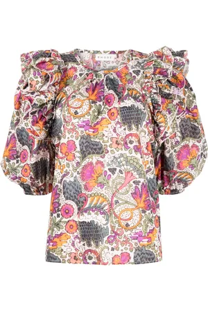 Rhode Nino ruffle-detailing blouse
