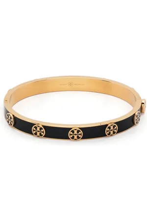 Tory Burch Miller logo-stud hinge bracelet