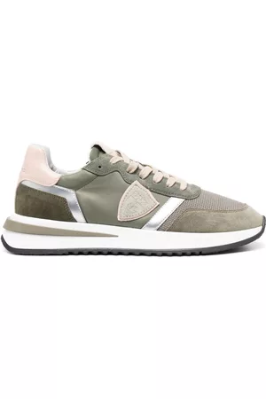 Philippe model Women Designer low top sneakers - Leather-panelled low-top sneakers