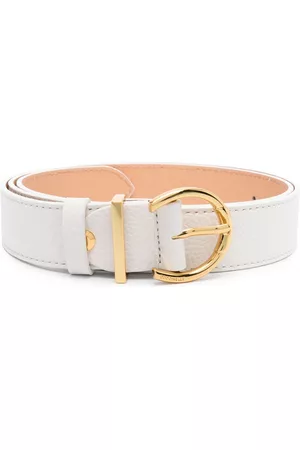Coccinelle Women Belts - Curved-buckle leather belt