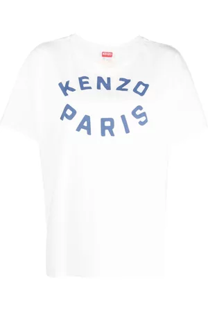 Kenzo Women Short Sleeve - Logo-print cotton T-shirt