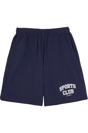 Sporty & Rich Logo-print cotton shorts