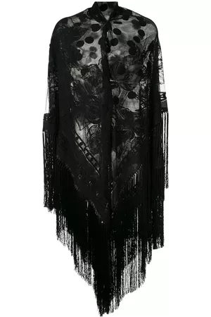 Dolce & Gabbana Women Shawls - Fringed lace shawl