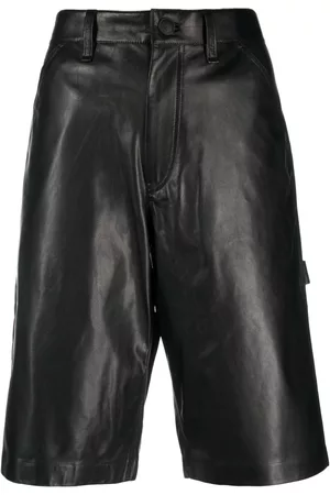 RAG&BONE Women Shorts - Leather knee-length shorts