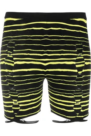 RUI Striped cut-out shorts