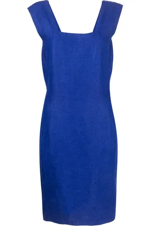 VERSACE 1970s sleeveless linen dress