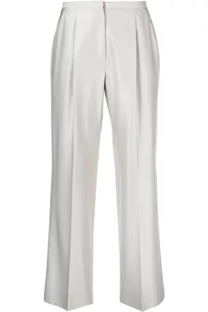 Giorgio Armani Women Pants - 2000s pleat-detail straight-leg trousers