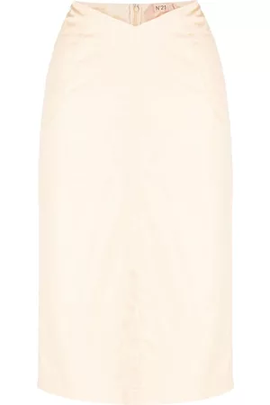 Nº21 Women Skirts - Low-rise cotton skirt