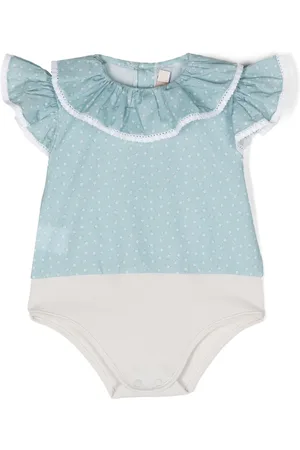 LA STUPENDERIA Floral-print cotton bodysuit
