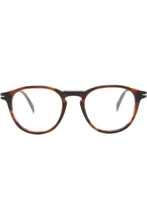 DB EYEWEAR BY DAVID BECKHAM Round-frame tortoiseshell-effect glasses